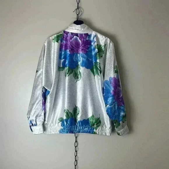 Vintage Floral Reversible Light Jacket Size XL - Picture 2 of 5